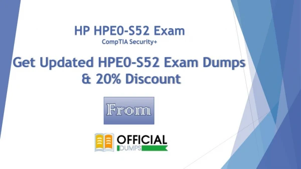 HPE0-S52 - Prepare with Actual HP HPE ATP - Server Solutions V4 HPE0-S52 Exam Questions - OfficialDumps