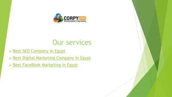 CORPY is a Best Digital Marketing Company in Egypt