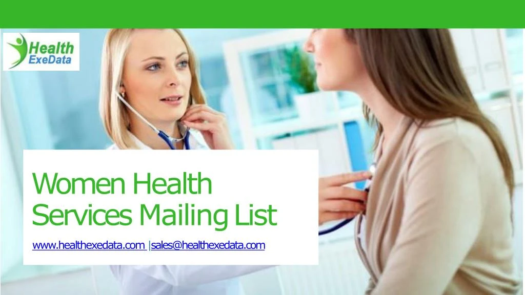 women health services mailing list