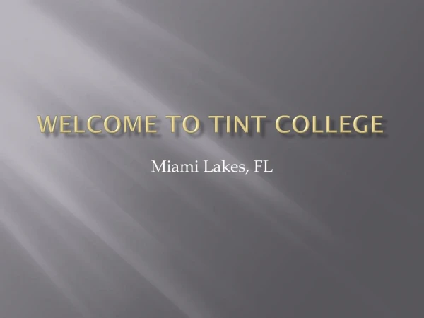 Local Window Tint Schools Miami