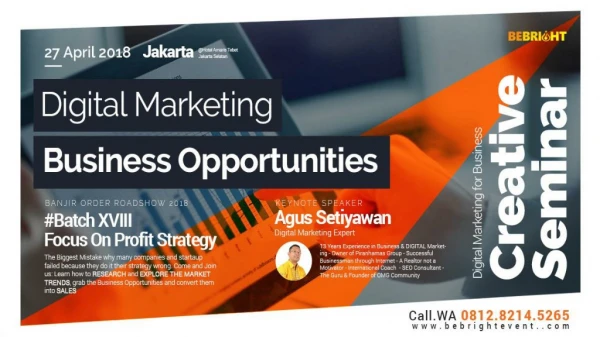 62812 8214 5265 || Training Digital Marketing Workshop Jakarta 2018, Training Digital Marketing 2018