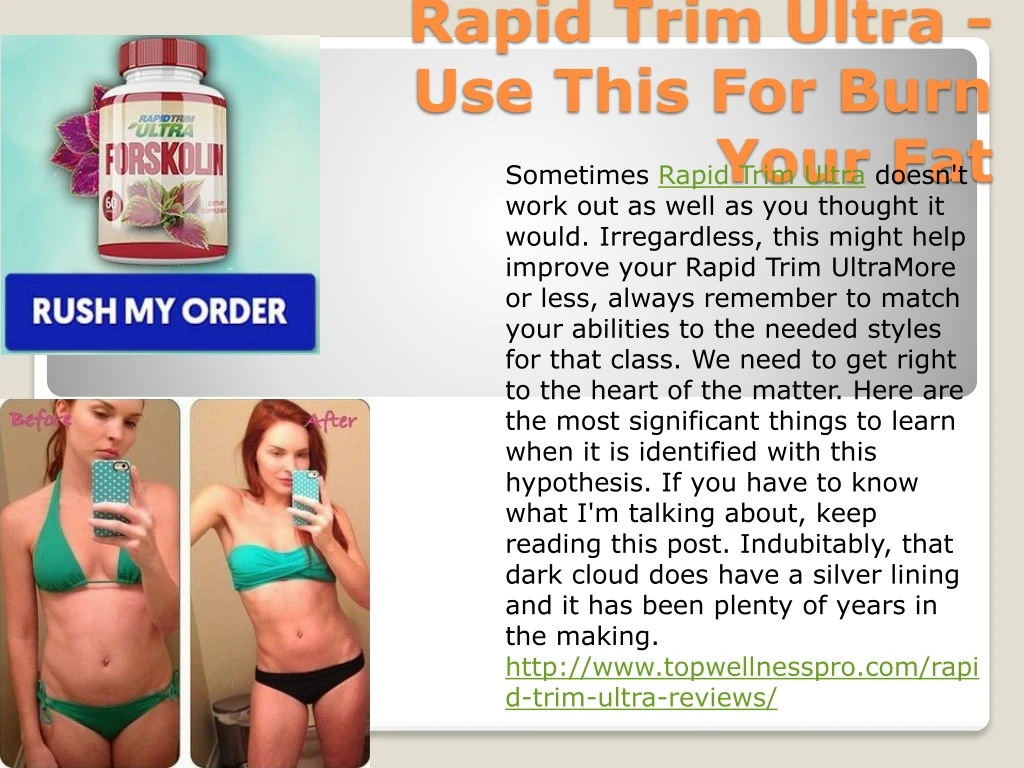 rapid trim ultra use this for burn