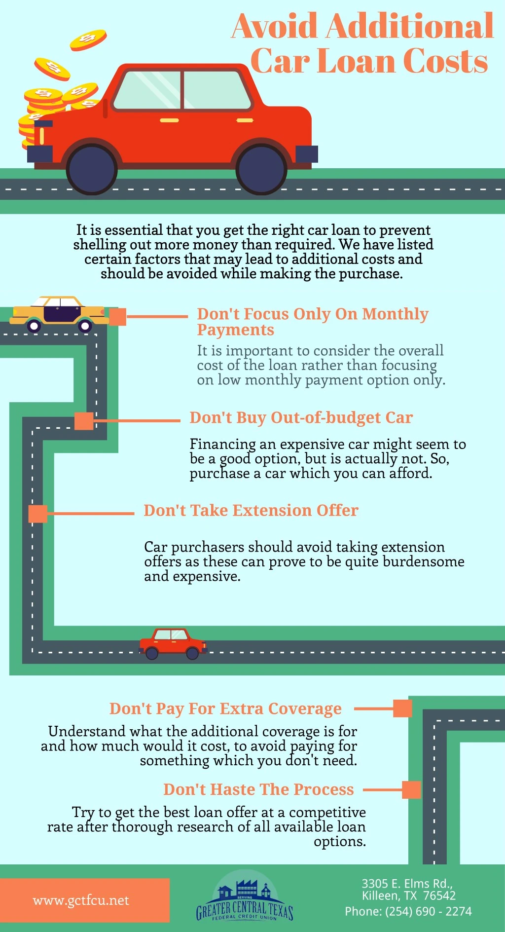 avoid additional car loan costs