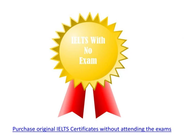 Get IELTS Certificate Online With No Exam
