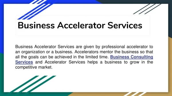 Business Accelerator Services Australia