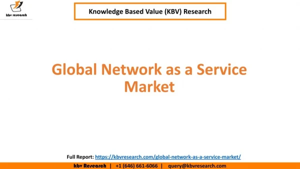Global Network as a Service Market Growth
