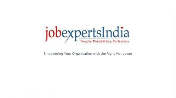 Best Recruitment Agency in India- Job Experts India