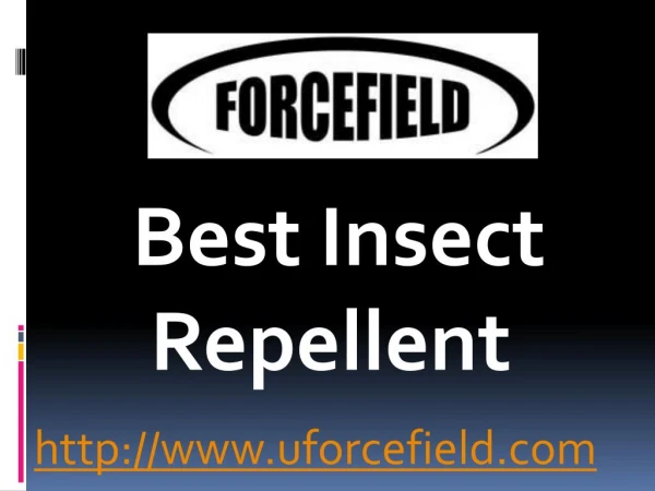 Best Insect Repellent - www.uforcefield.com