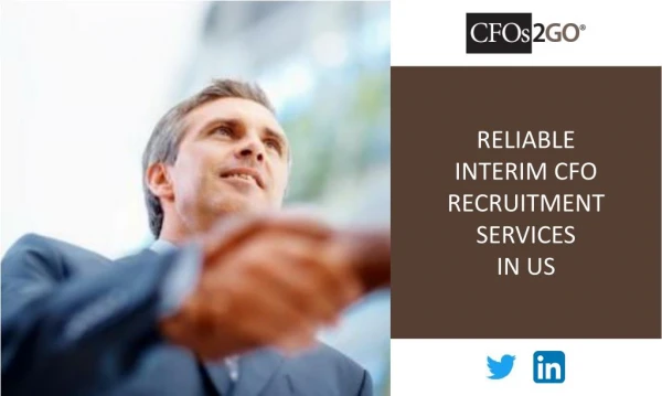 RELIABLE INTERIM CFO RECRUITMENT SERVICES IN US