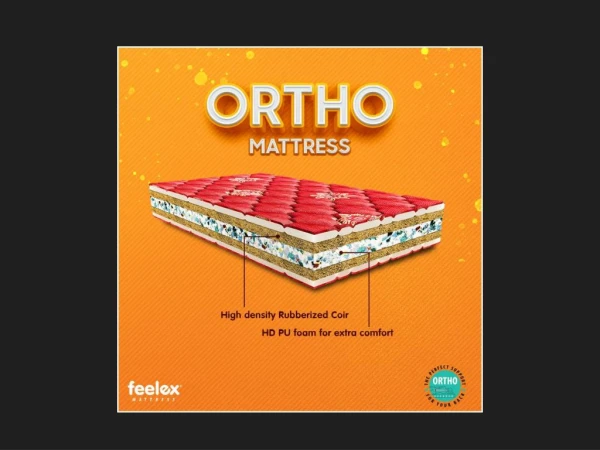 Feelex king size ortho mattresses are good at relieving joint pains.
