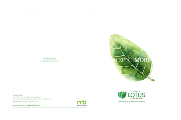 Apartments in Zirakpur | Flats in Zirakpur - Green Lotus Saksham