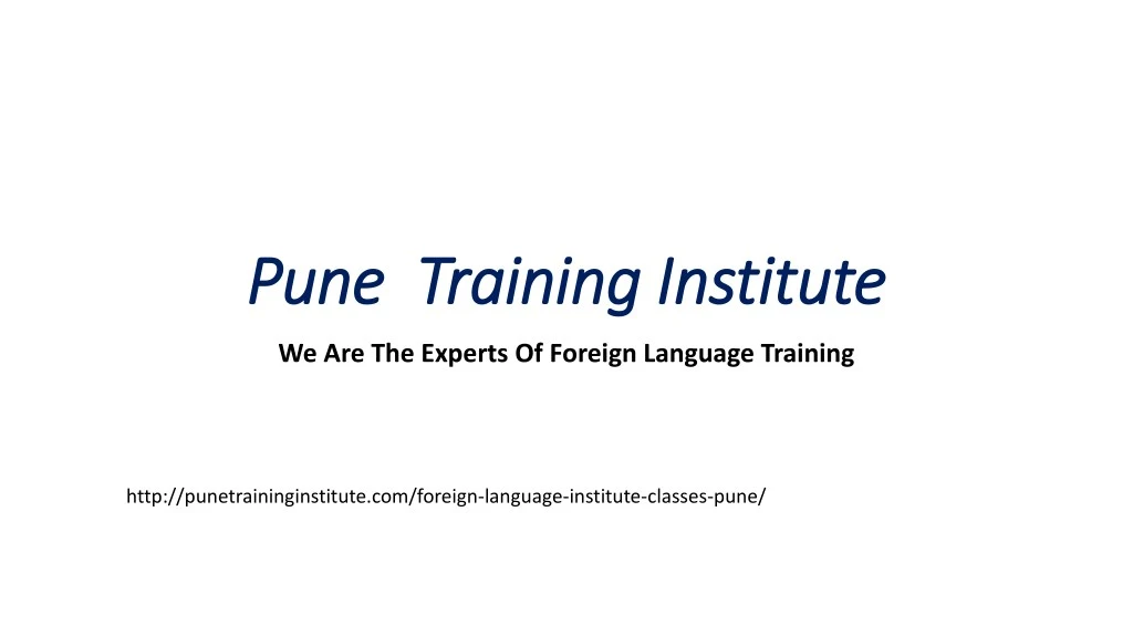pune pune training institute training institute