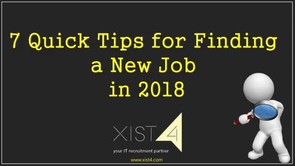 Quick Tips for Finding a New Job in 2018