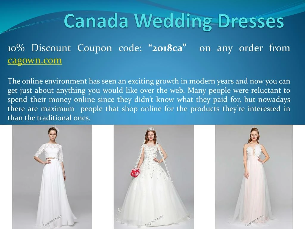 canada wedding dresses