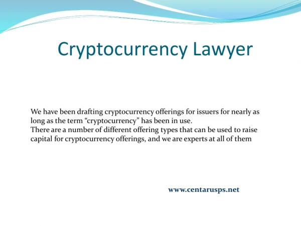 Cryptocurrency Lawyer