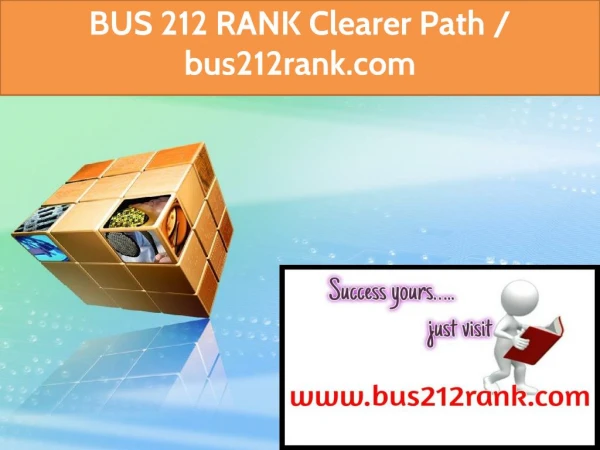 BUS 212 RANK Clearer Path / bus212rank.com