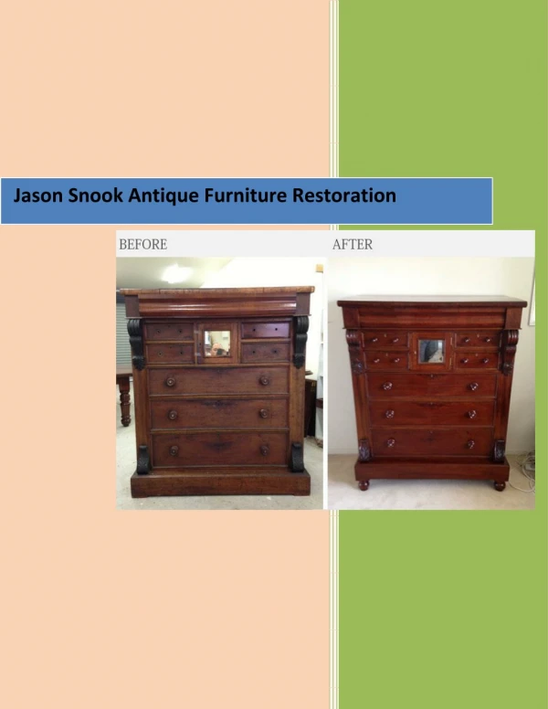 Melbourne's Leading French Polishing and furniture Repair Service Provider!