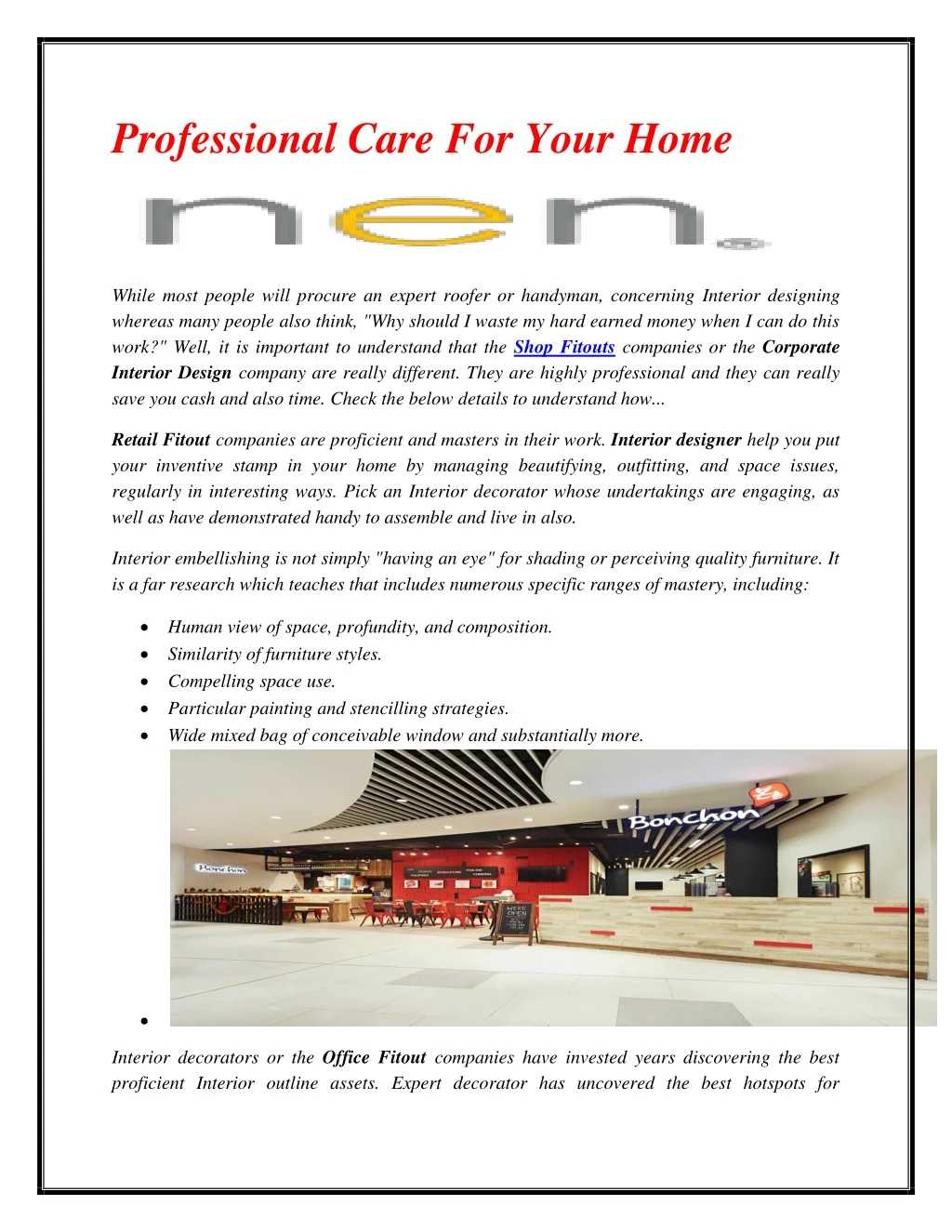 professional care for your home