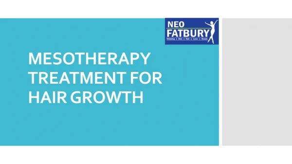 Mesotherapy treatment for hair loss | Mesotherapy for hair loss
