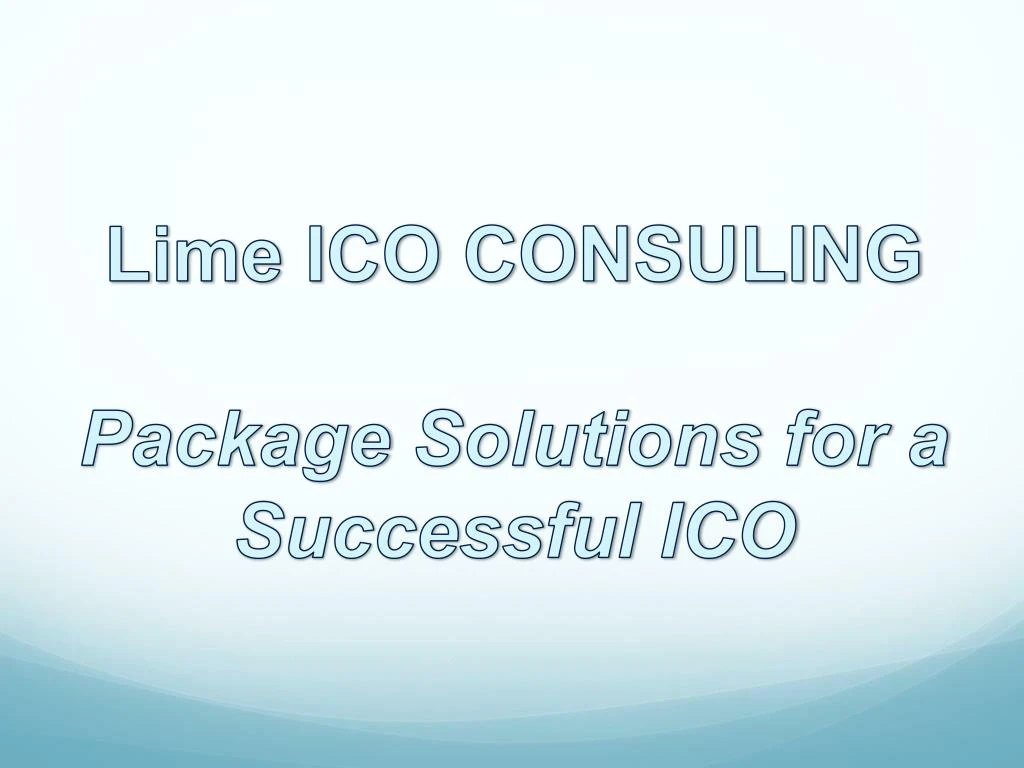 lime ico consuling package solutions