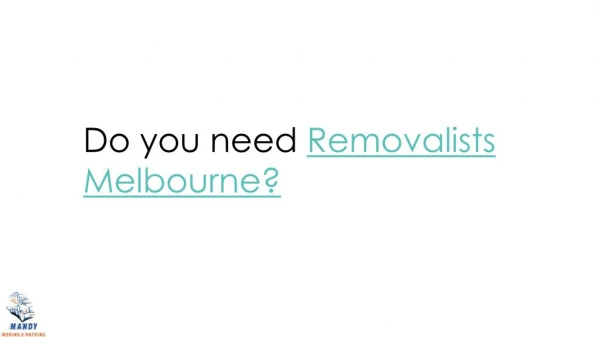 Removalists Melbourne