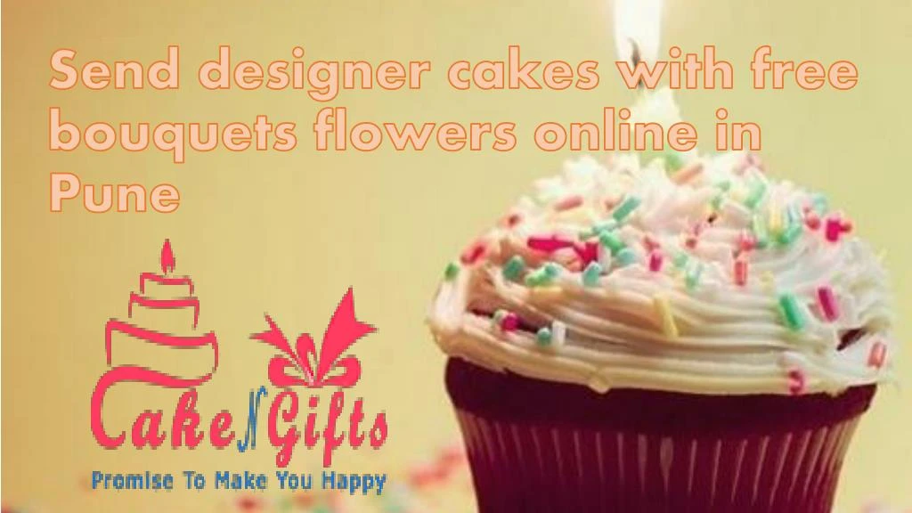 send designer cakes with free bouquets flowers online in pune
