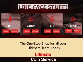 Ultimate Coin Service - One Stop Shop For all your Ultimate Team Needs - slide 1