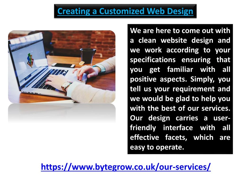 creating a customized web design