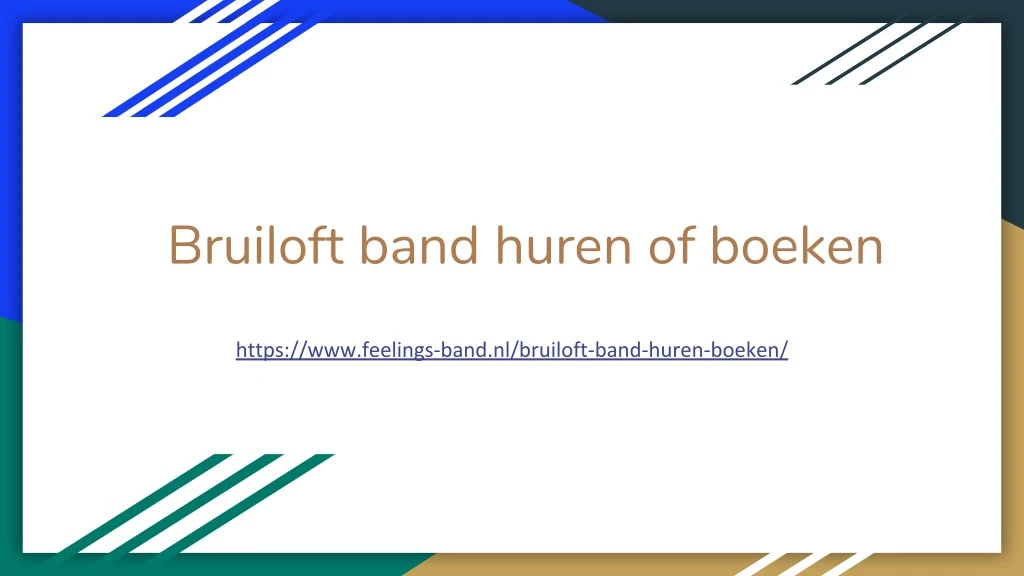 bruiloft band huren of boeken