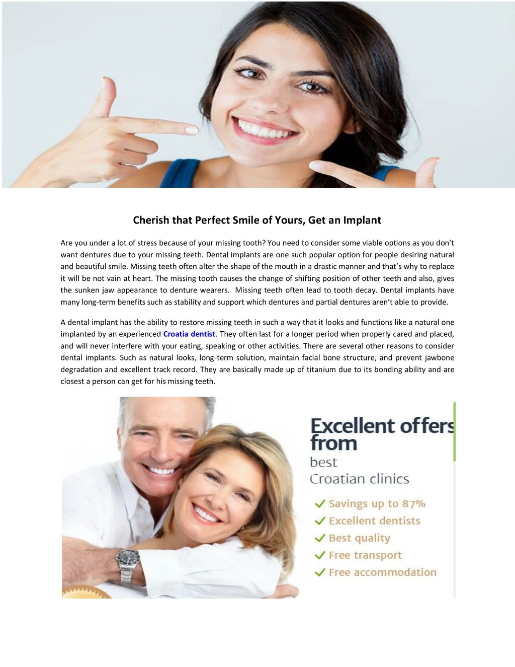 cherish that perfect smile of yours get an implant