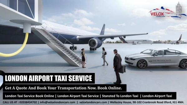 London Airport Taxi : Pre-book London City Airport Taxi Transfer Service By Velox London Cars