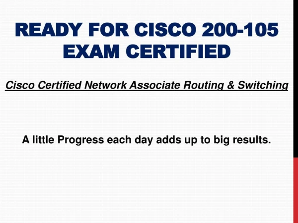 Buy Real Cisco 200-105 Exam Dumps PDF with 100% Passing Guarantee at First Attempt