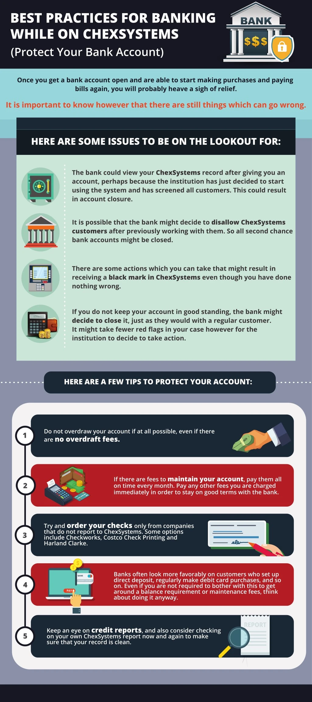 best practices for banking while on chexsystems
