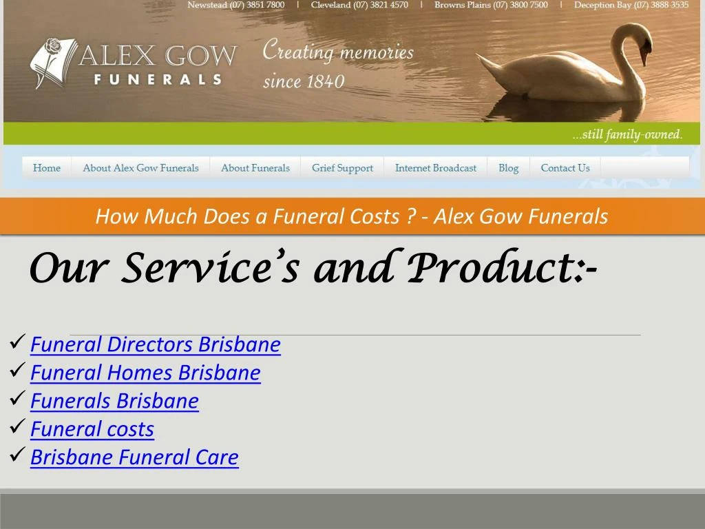 how much does a funeral costs alex gow funerals