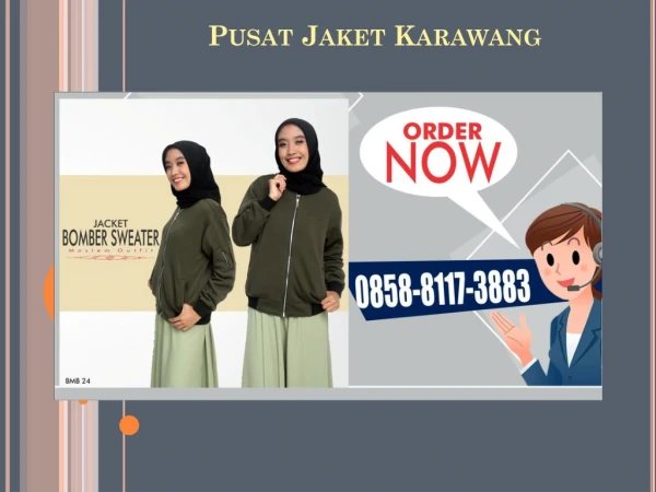 0858-8117-3883 | Produsen Jaket Muslimah Siap Kirim Ke Telukjambe Barat Kabupaten Karawang