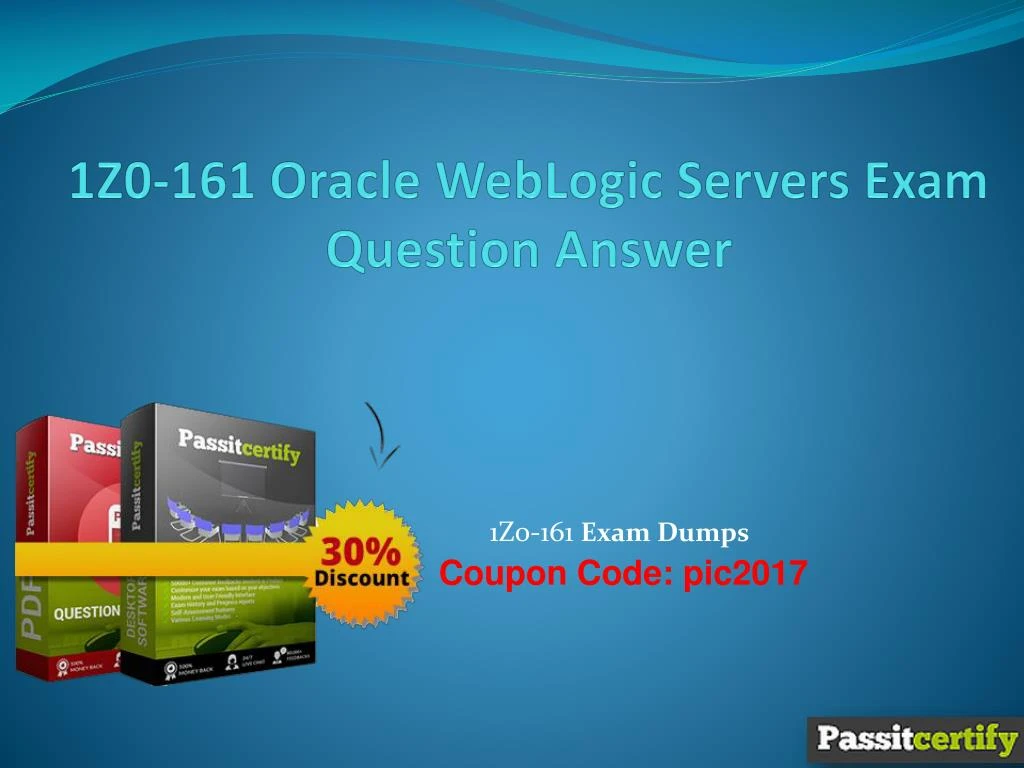 1z0 161 oracle weblogic servers exam question answer