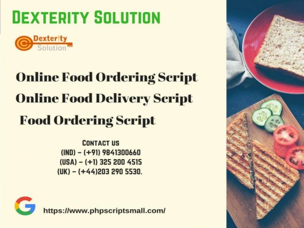 Online Food Ordering Script - Online Food Delivery Script | Food Ordering Script
