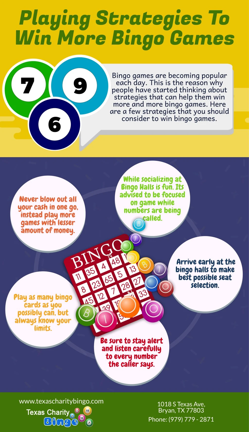 playing strategies to win more bingo games