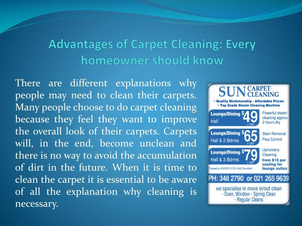 advantages of carpet cleaning every homeowner should know