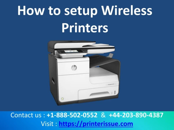 How to setup wireless printer