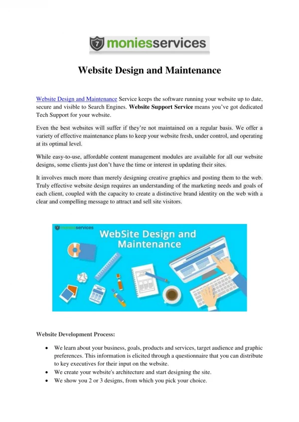 Website Design and Maintenance