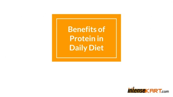 Benefits of Protein in Daily Diet