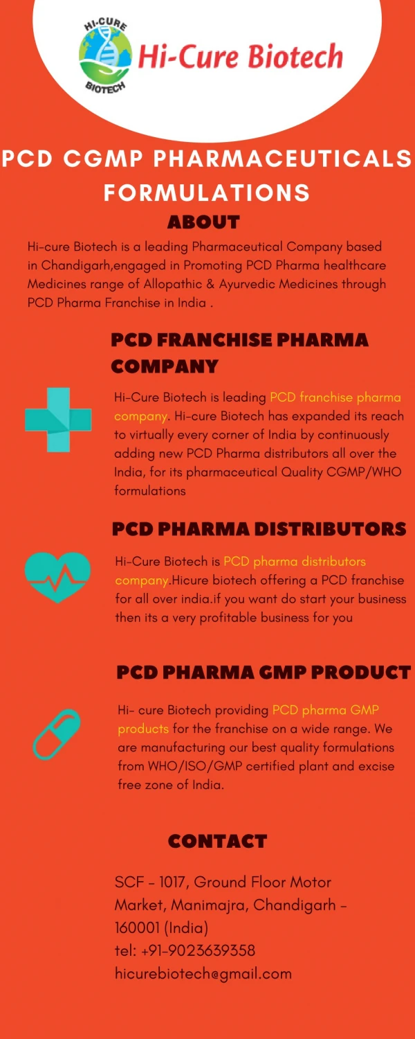 PCD Pharma Distributors
