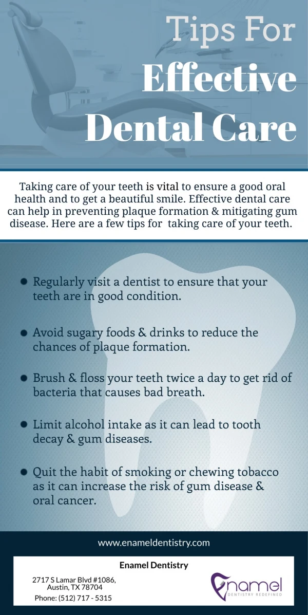 Tips For Effective Dental Care