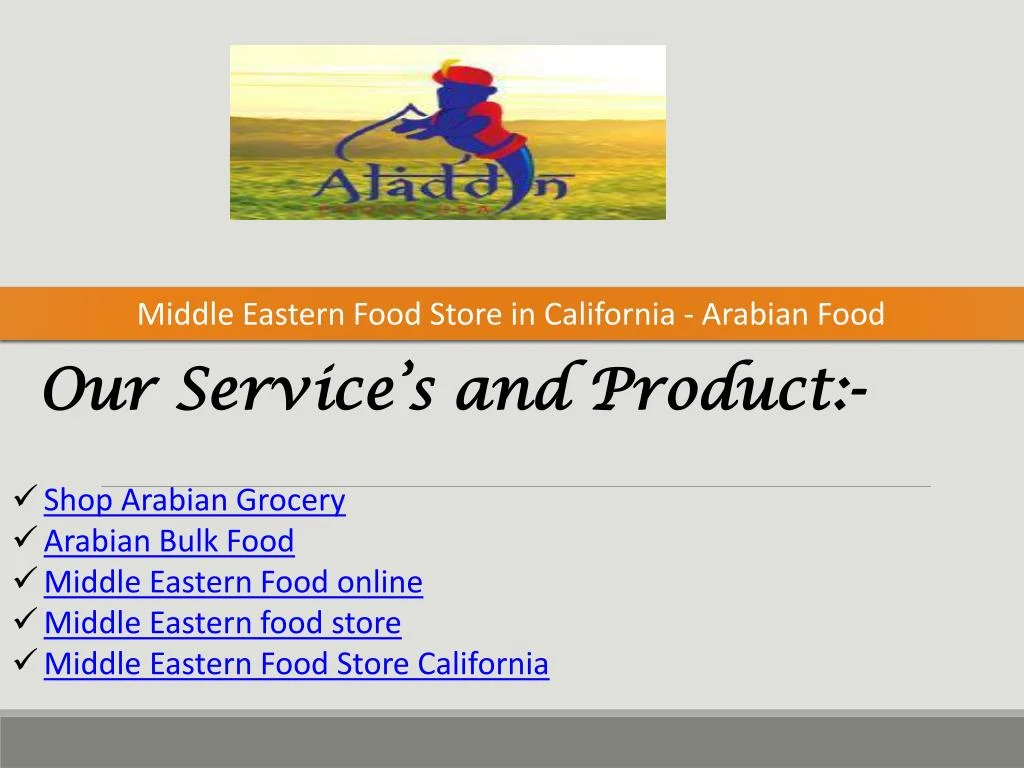 middle eastern food store in california arabian