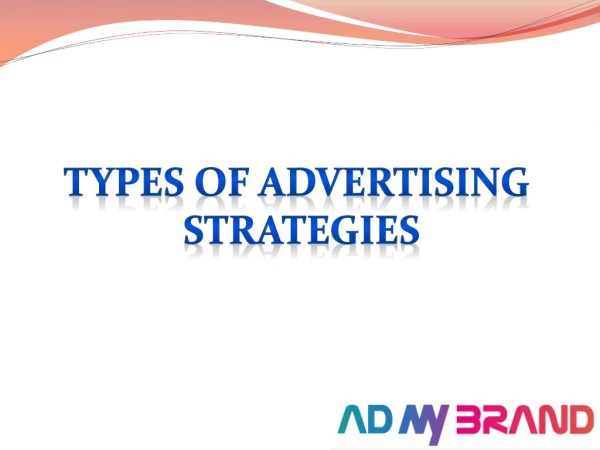 Types of advertising strategies