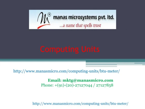 BTU meter | Manas Microsystems Pvt. Ltd.