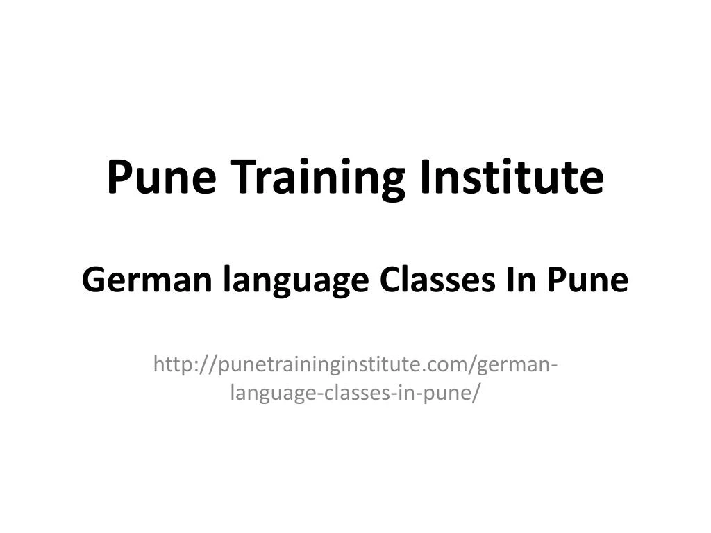 pune training institute german language classes in pune