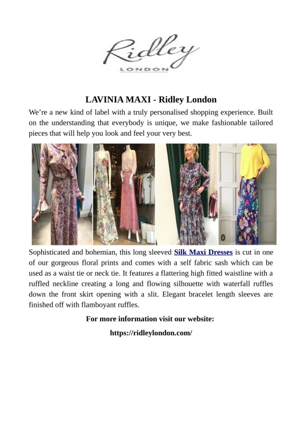 LAVINIA MAXI - Ridley London