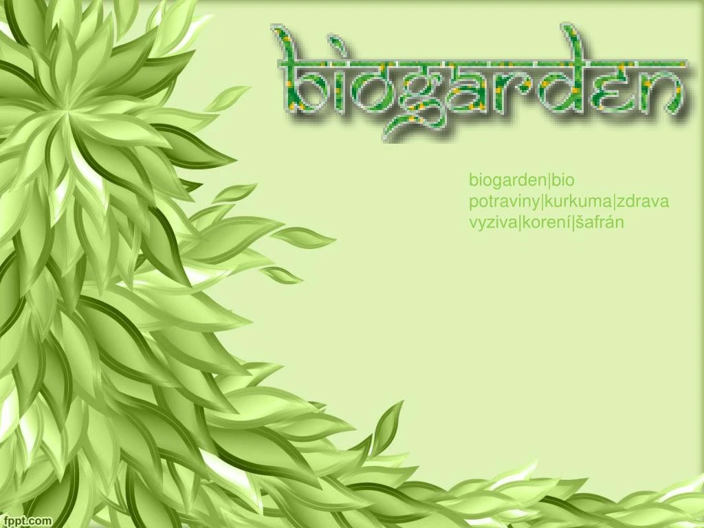 biogarden bio potraviny kurkuma zdrava vyziva